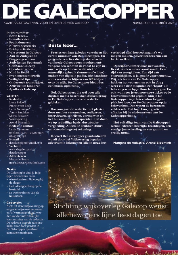 Plaatje voorkant wijkkrant